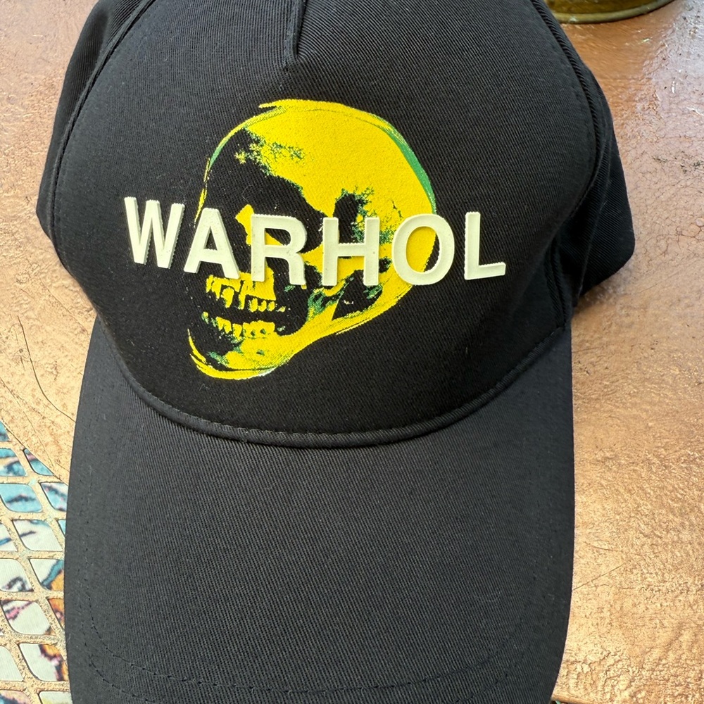 Zara Black Hat with Yellow Graphic